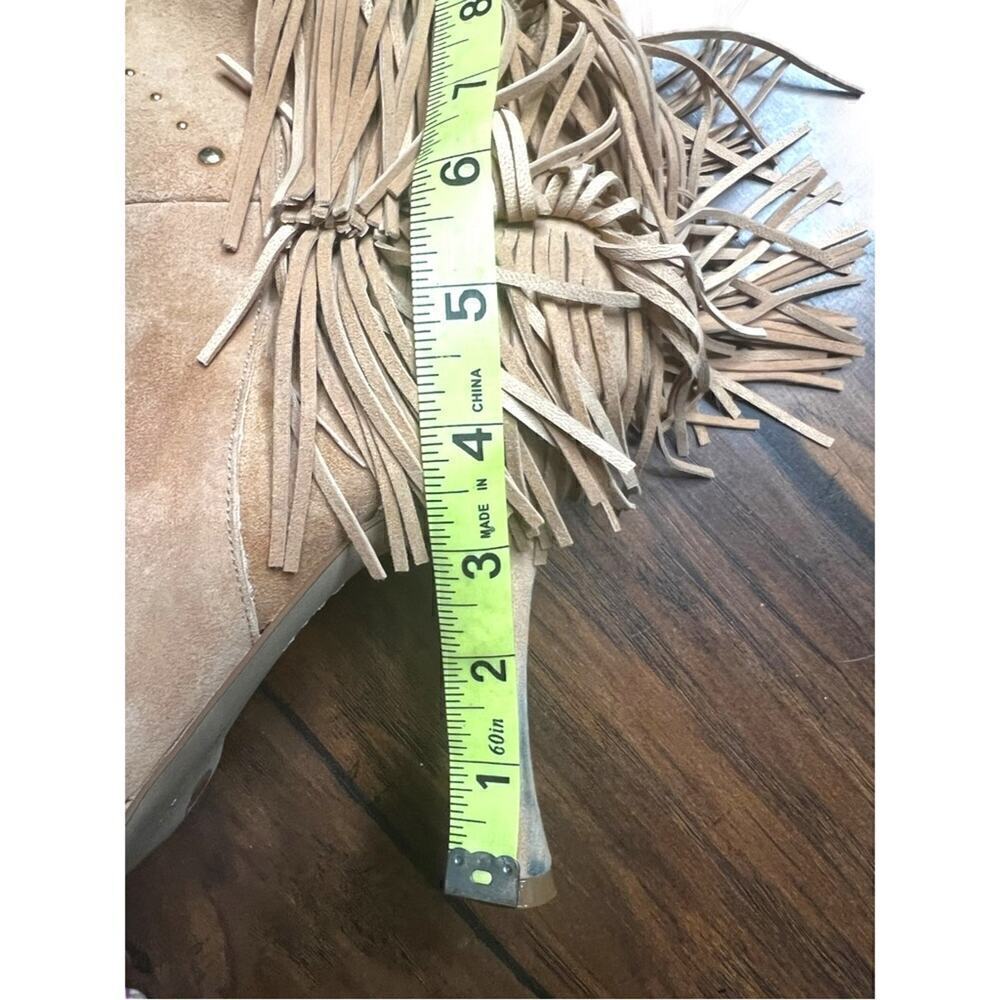 ▶️ Vince Camuto ◀️ Panaryaz Knee High Suede Fringe. Sz 9 - Picture 8 of 17